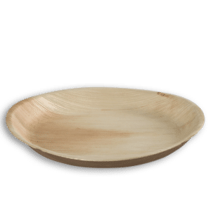 Round Shallow areca leaf Plate 25 cm